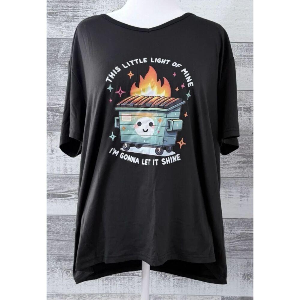 This Little Light of Mine I'm Gonna Let It Shine Womens 3XL Lightweight T-Shirt - Picture 1 of 9